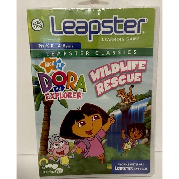 (2) Leapster / Leapster 2 Game Cartridges / Dora Wild Rescue & My Amusement Park - Picture 2 of 3